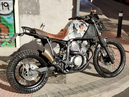 Transalp Scrambler: Honda XL600V by Rusty Pipes Garage – BikeBound